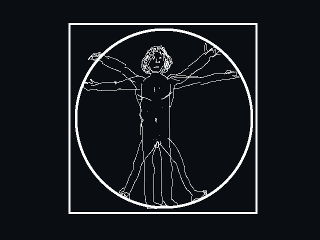 Rendition of Vitruvian Man